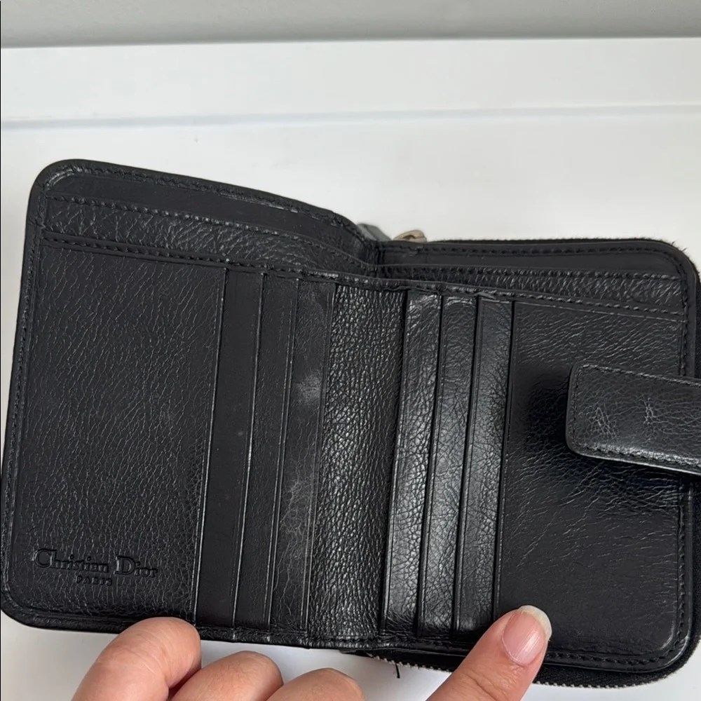Dior Black Leather bifold wallet- pls read description